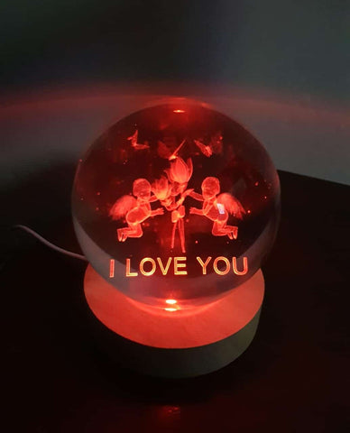 Image of *💫🔮ESFERA DE CRISTAL 3D 8CM *🔮💫*