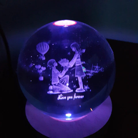 Image of *💫🔮ESFERA DE CRISTAL 3D 8CM *🔮💫*