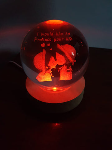 Image of *💫🔮ESFERA DE CRISTAL 3D 8CM *🔮💫*