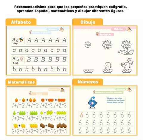 Image of Set Cuadernos Mágicos (4 Cuadernos + 10 Lapiceros Mágicos)