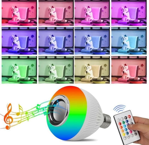 Image of 🎼💡FOCO PARLANTE BLUETOOTH LED INTELIGENTE LUCES MULTICOLOR💡🎼