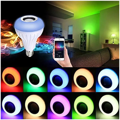 Image of 🎼💡FOCO PARLANTE BLUETOOTH LED INTELIGENTE LUCES MULTICOLOR💡🎼