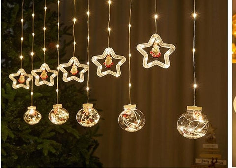 Image of "✨🎇Cortina de Esfera y Estrella🎄💡"